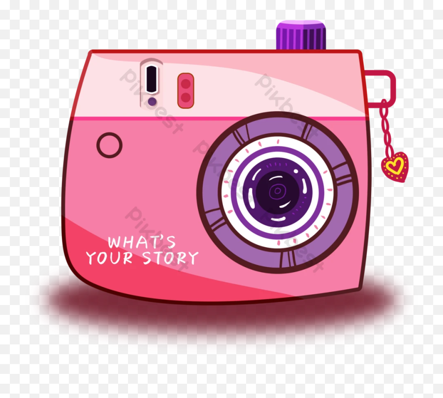 Pink Camera Cartoon Free Buckle Png Images Psd Free Emoji,Buckle Png