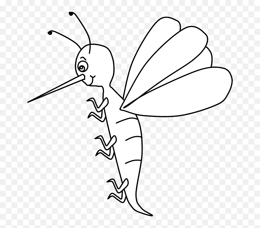 Mosquito Animals Coloring Pages Coloring Page U0026 Book For Kids Emoji,Mosquito Clipart Black And White