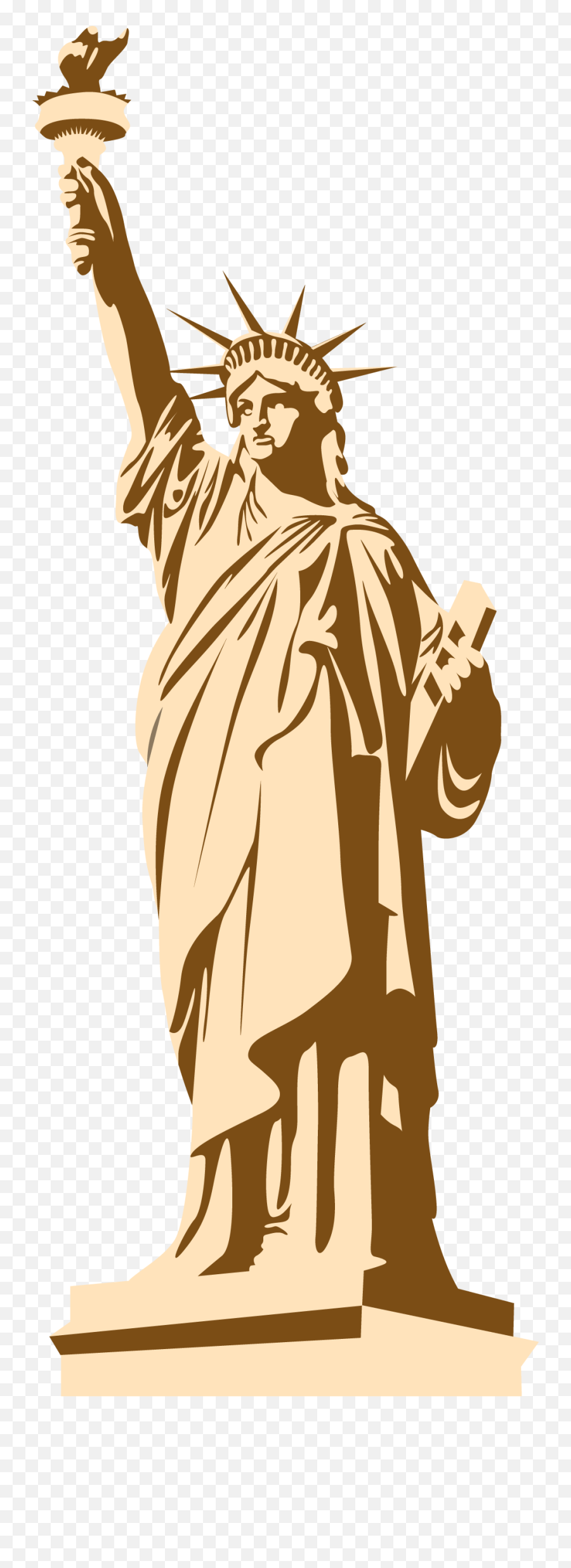 Statue Of Liberty Clipart Png - Statue Of Liberty Cartoon Red Emoji,Statue Of Liberty Clipart