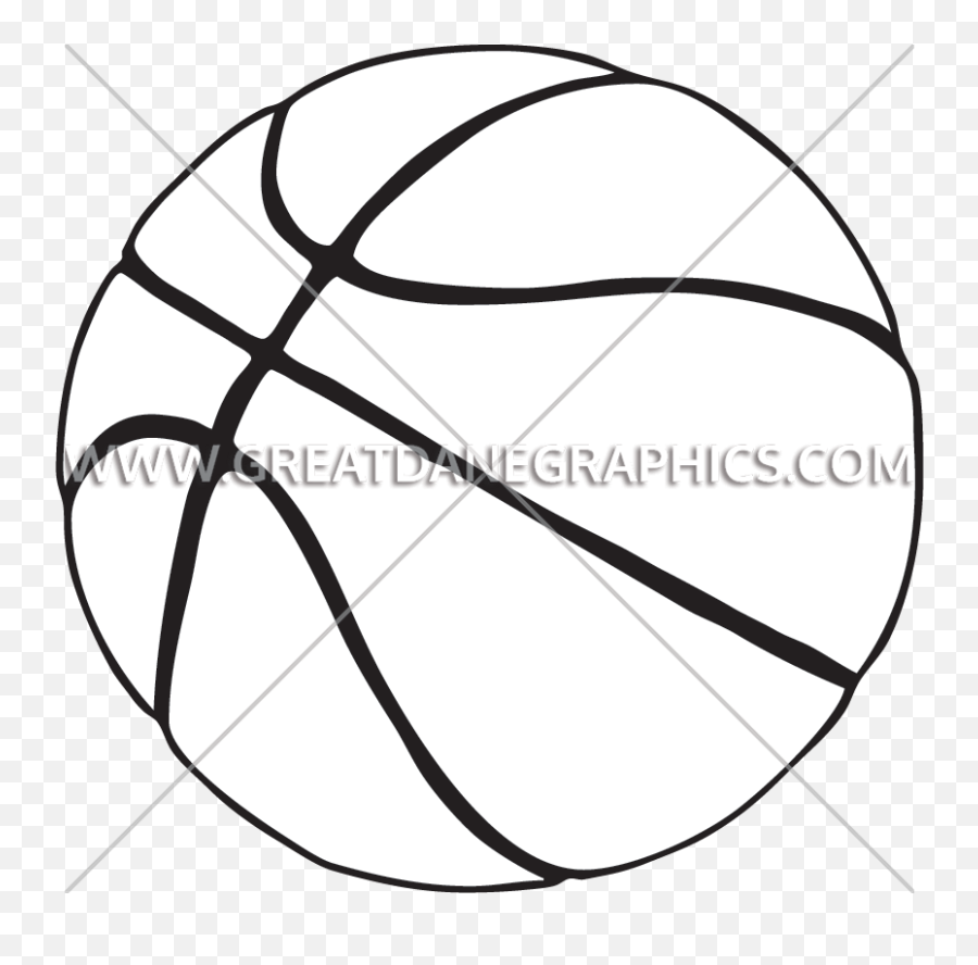 Basketball On Court Production Ready Artwork For T - Shirt Emoji,Basketball Outline Png