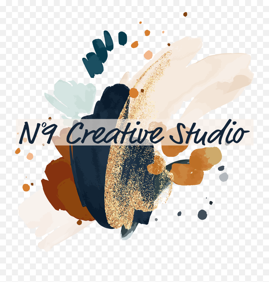 About N9 Creative Studio Emoji,Watercolor Logo Design
