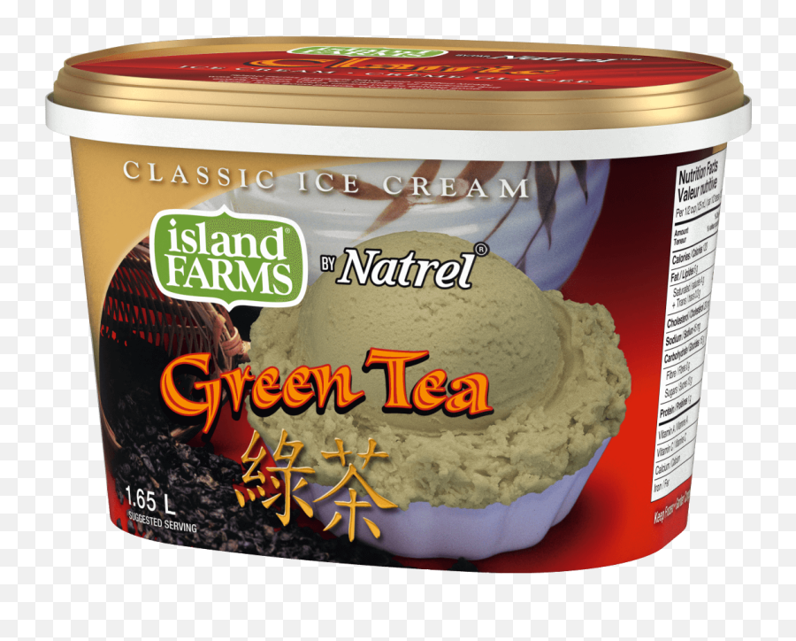 Classic Green Tea Ice Cream Island Farms Emoji,Green Tea Png