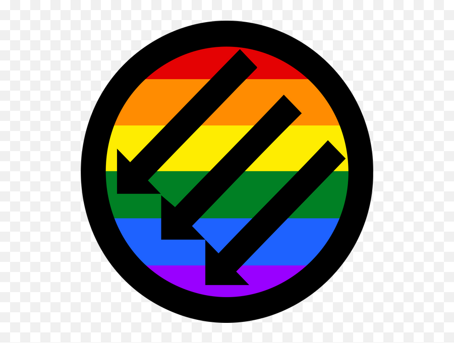 Rainbow Antifa 3 Sticker Emoji,Rainbow Circle Png