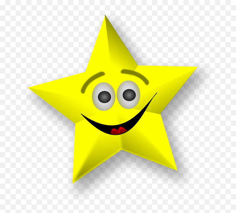 Star Clipart And Animated Graphics Of - Smiling Star Emoji,Star Clipart