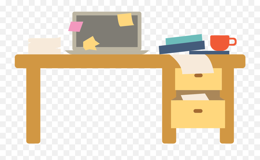 Messy Desk Clipart Free Download Transparent Png Creazilla - Messy Emoji,Desk Clipart
