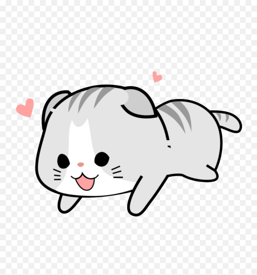 Cute Kawaii Cat Clipart Images Gallery F 966288 - Png Pegatinas De Gatitos Kawaii Emoji,Clipart - Cat