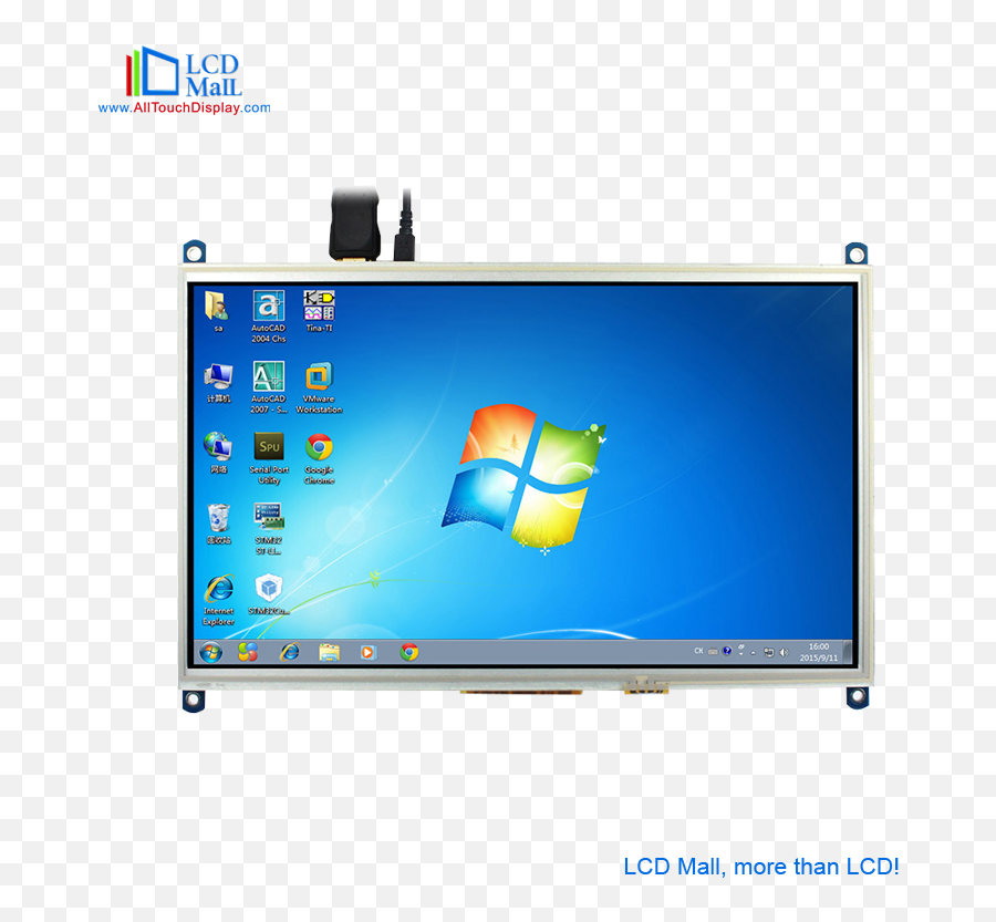Custom Lcd Screen Raspberry Pi 3 Display Capacitive Lcd - 7 Hdmi Lcd Emoji,Transparent Lcd