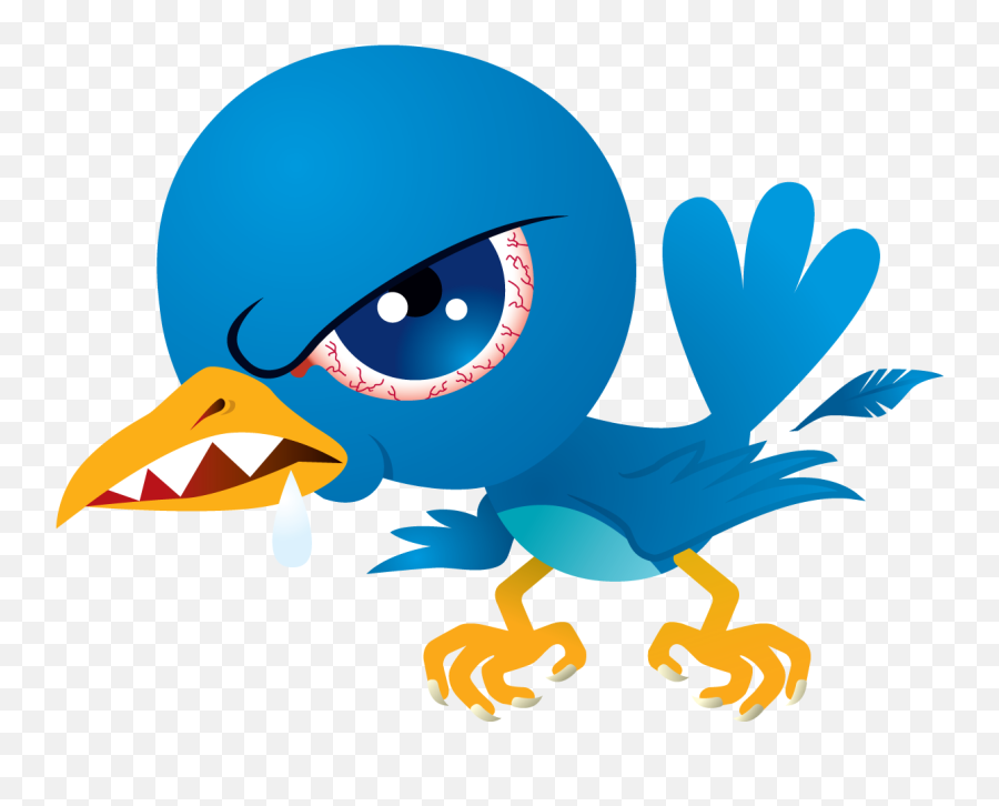 Mean Twitter Bird Png Image With No - Angry Twitter Bird Png Emoji,Twitter Bird Png