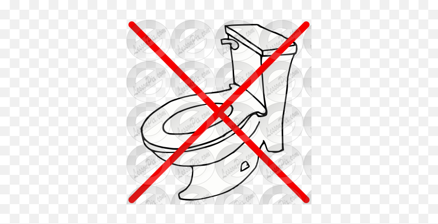 No Toilet Picture For Classroom - Art Emoji,Toilet Clipart