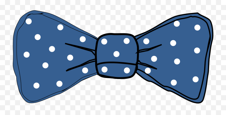 Bow Clipart Polka Dot Bow Tie Clip Art - Blue Bow Tie Clipart Emoji,Bow Tie Clipart