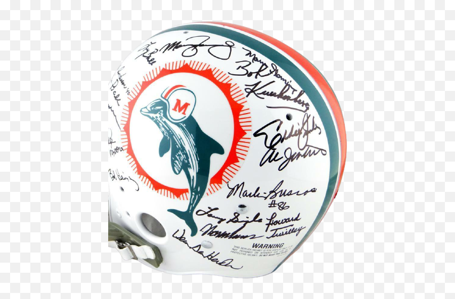 72 Miami Dolphins Signed Full - Dolphin Emoji,Miami Dolphin Logo