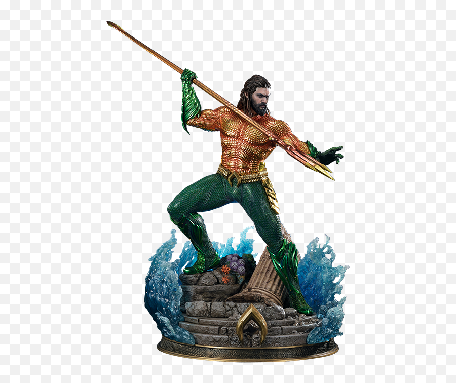 Dc Comics Aquaman Statue - Dc Aquaman Statue Png Emoji,Aquaman Png