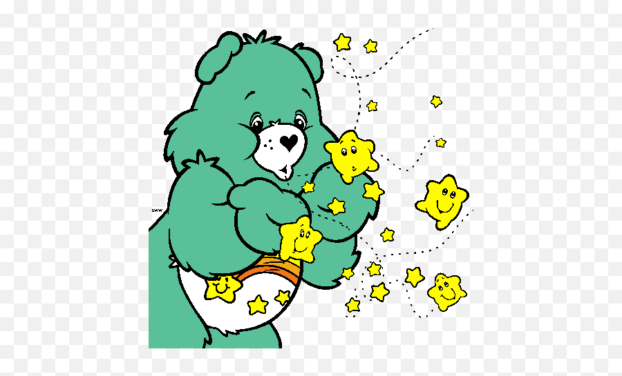 Carebears - Care Bear Wish Bear Cartoon Emoji,Care Bear Clipart