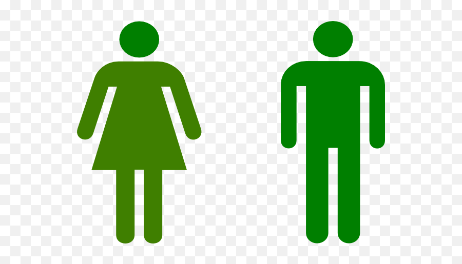 Green Man And Woman Clip Art At Clker - Man Woman Icon Green Emoji,Men Clipart