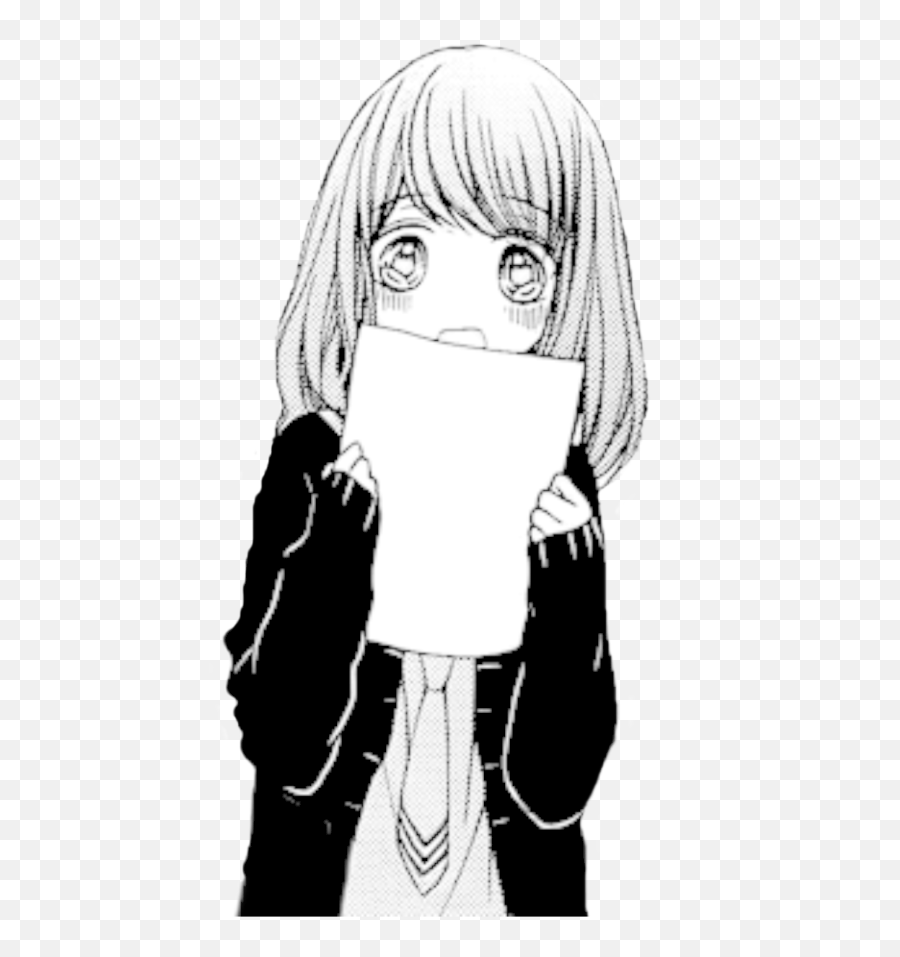 Drawing Transparent Anime - Sad Anime Girl Transparent Anime Girl Manga Renders Emoji,Anime Transparent