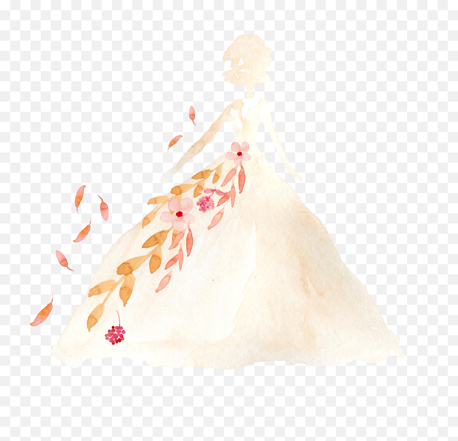 Wedding Dress Clipart - Illustration Png Download Transparent Background Clothes Design Png Emoji,Dress Clipart