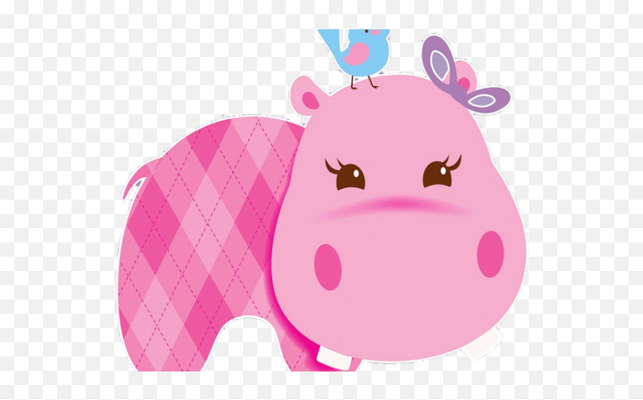 Pink Baby Hippo Clipart Transparent Cartoon - Jingfm Girly Emoji,Hippo Clipart