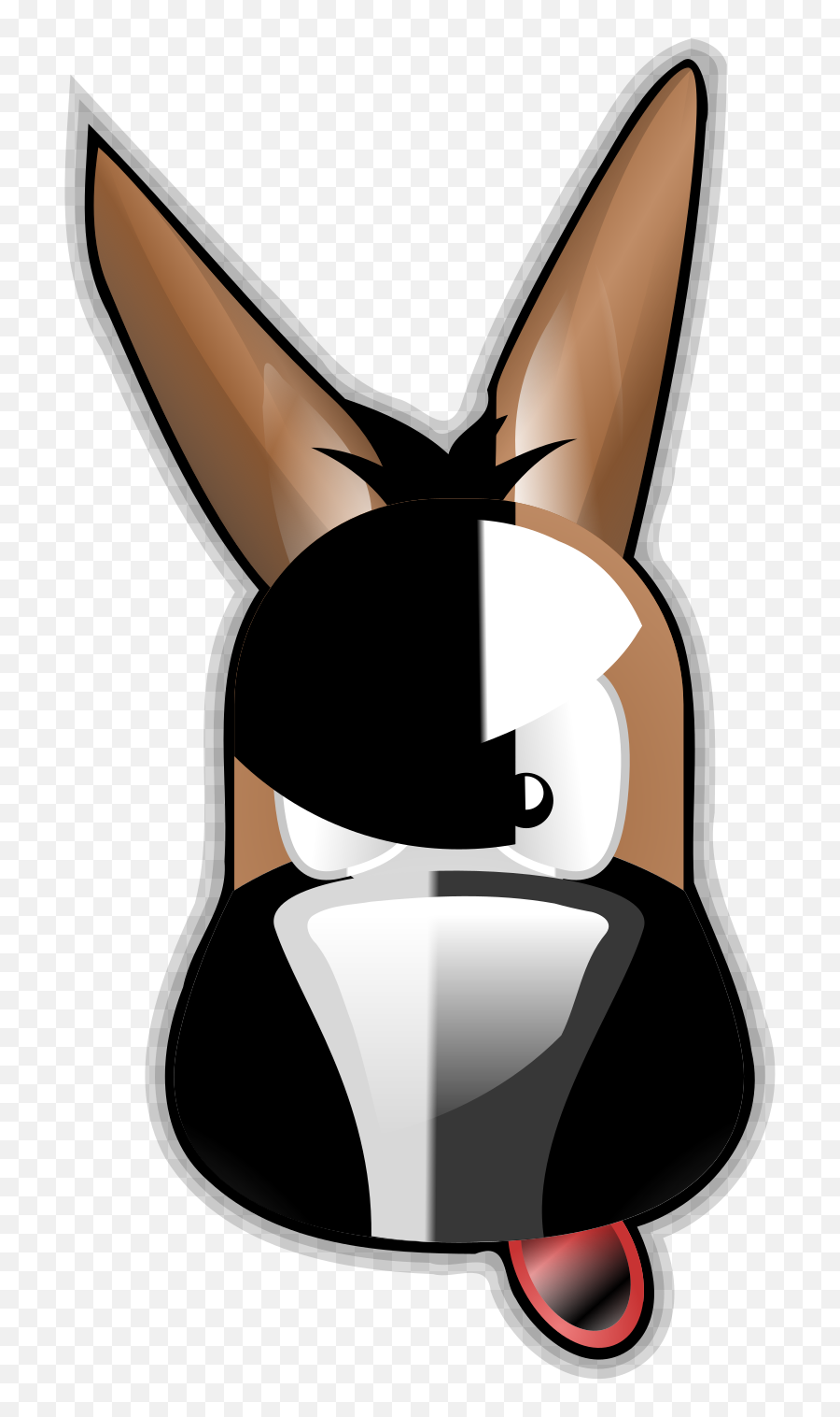 Silly Donkey Svg Vector Silly Donkey Clip Art - Svg Clipart Animated Cartoon Emoji,Donkey Clipart