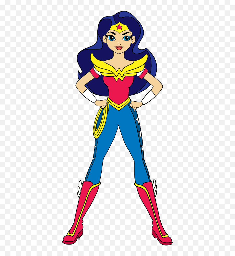 Wonder Woman Dc Super Hero Clipart - Cartoon Wonder Woman Character Emoji,Wonder Woman Clipart