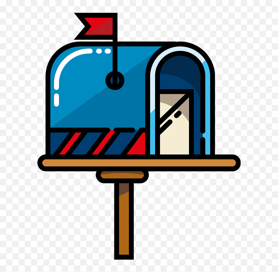 Mailbox Clipart - Vertical Emoji,Mailbox Clipart
