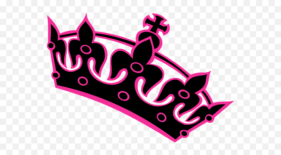 Black Tilted Tiara Clip Art - Black Princess Crown Logo Emoji,Tiara Clipart