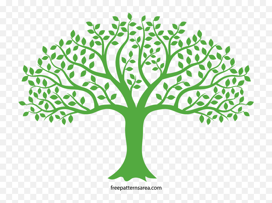 Black Tree Silhouette Vector Art - Freepatternsarea Emoji,Green Tree Png