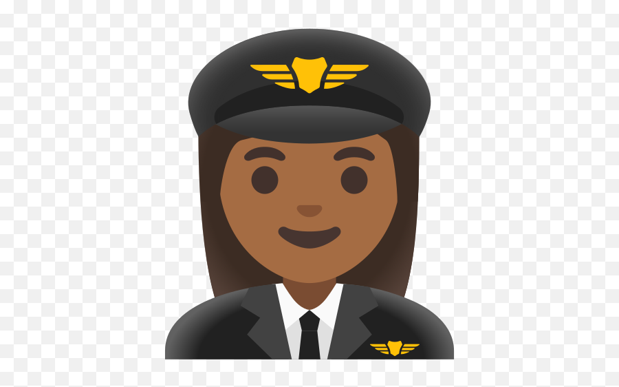 U200d Woman Pilot Medium - Dark Skin Tone Emoji,Beret Clipart