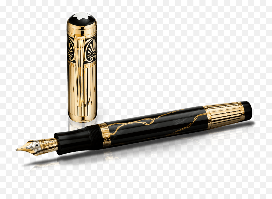 Hd Fountain Pen Transparent Png Image - Mont Blanc Pen Transparent Emoji,Pen Png