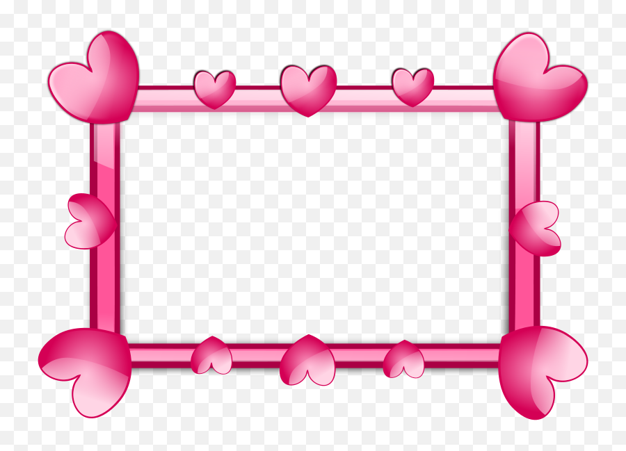 Heart Frame Clipart - Marco Animado Cob Corazones Emoji,Heart Border Clipart
