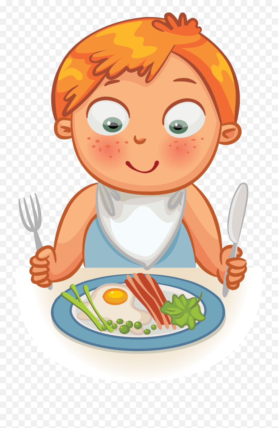 Clipart Children Breakfast Clipart - Eating Clipart Emoji,Breakfast Clipart