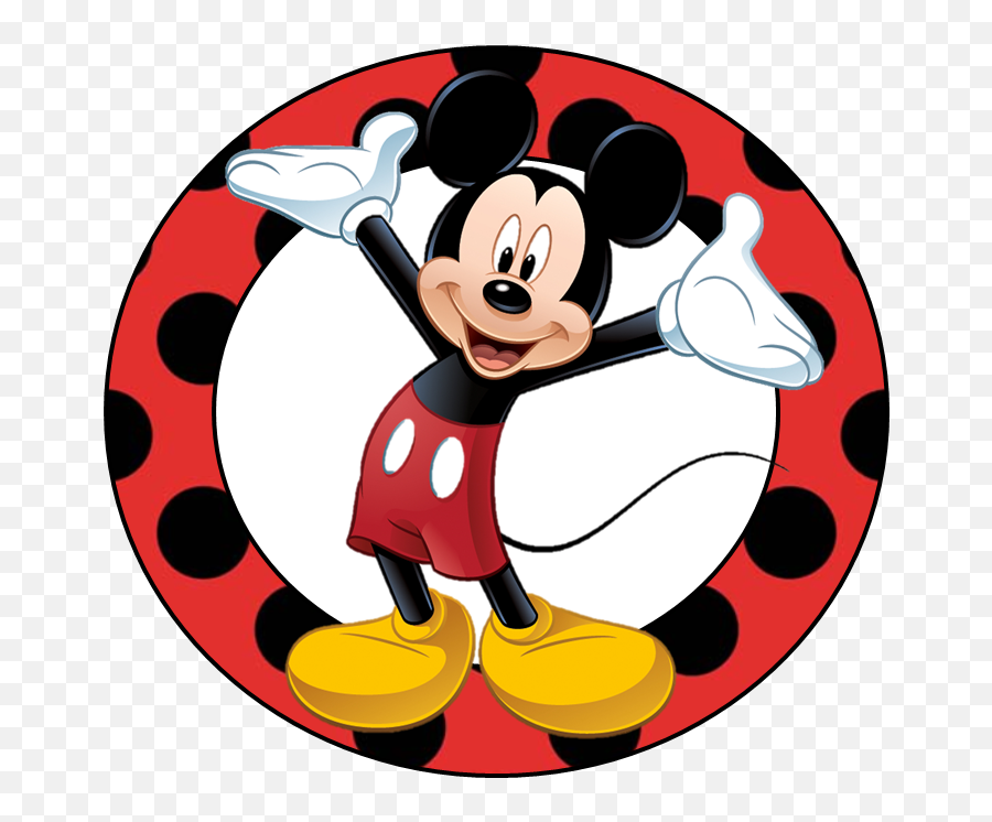 Printable Mickey Mouse Clipart - Mickey Mouse In Circle Emoji,Mickey Mouse Clipart