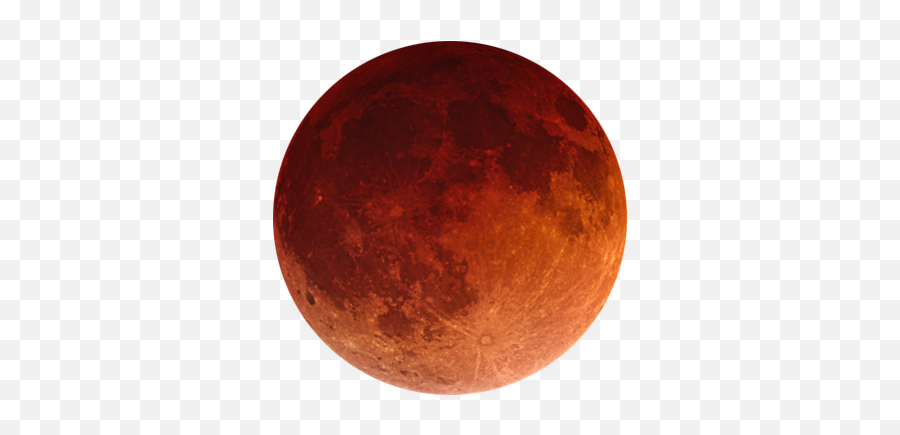 Blood Red Moon - Solid Emoji,Full Moon Transparent Background