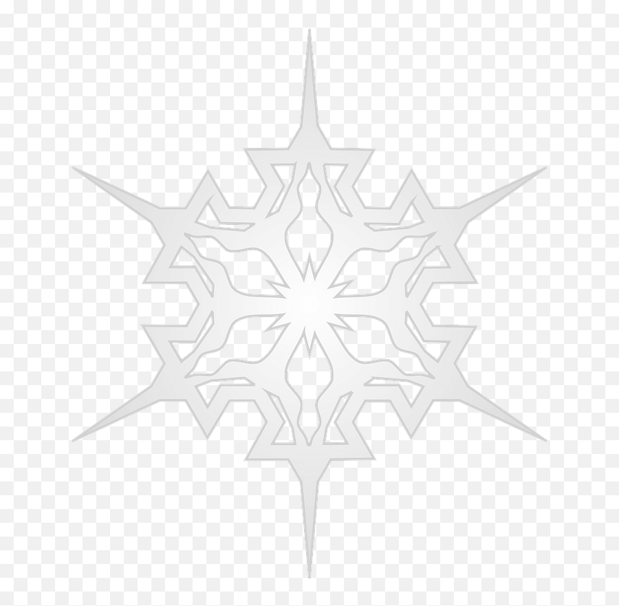 Pointed Snowflake Clipart Free Download Transparent Png - Pobarvanke Snežinke Emoji,Free Snowflake Clipart