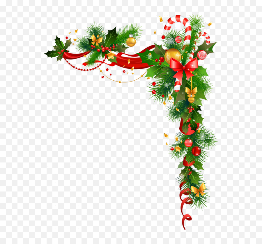 Coinsbordures - A4 Christmas Design Border Clipart Full Christmas Decor Vector Png Emoji,Sunflower Border Clipart