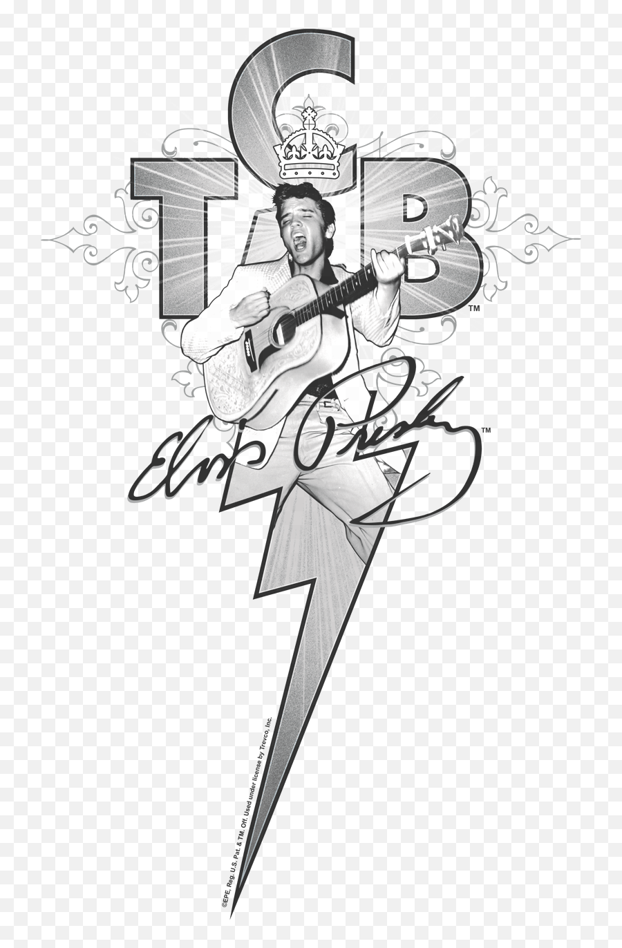 Elvis Presley Tcb Ornate Womenu0027s T - Shirt Elvis Tcb Emoji,Tcb Logo