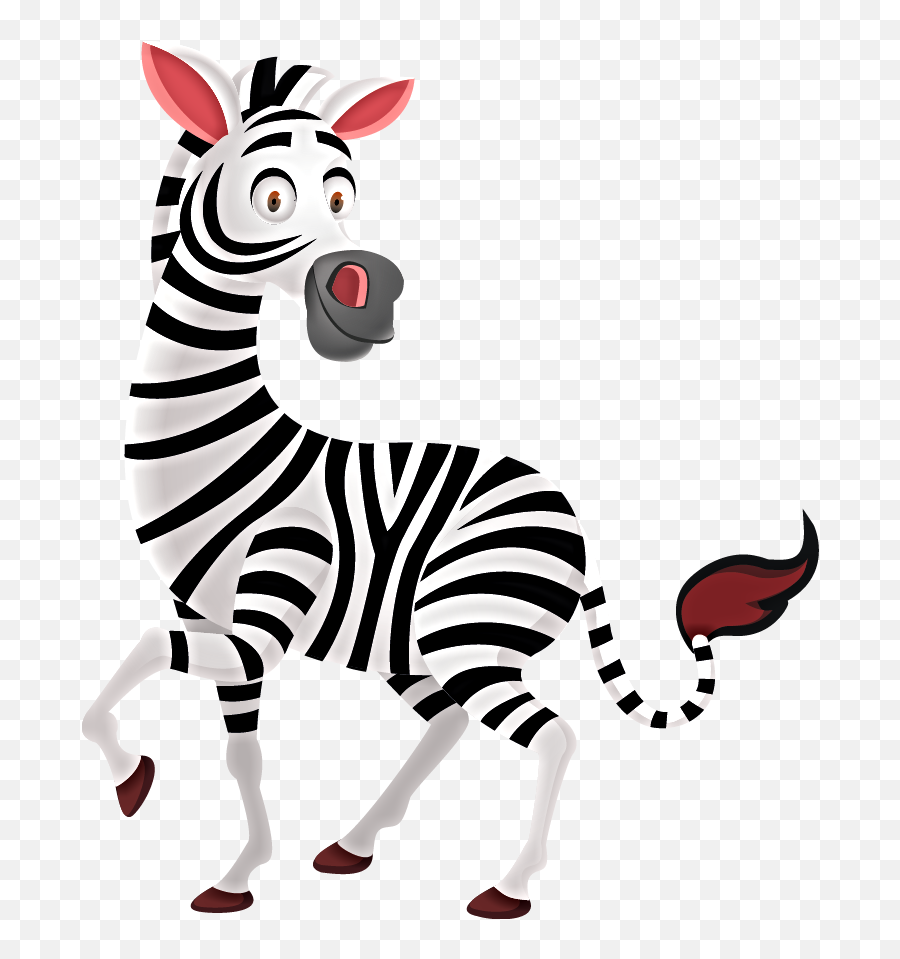 Pin By Katarinas On Zebra Zebra Cartoon Zebra Art Zebra - Zebra In Jungle Clipart Emoji,Zebra Clipart Black And White