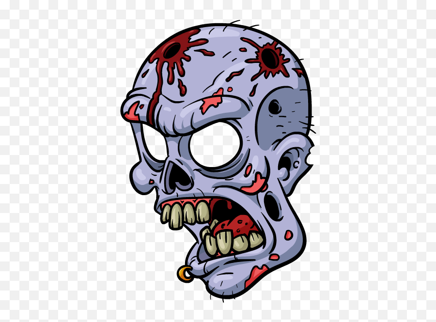 Cartoon Zombie - Dead Zombie Hand Cartoon Emoji,Face Tattoo Png