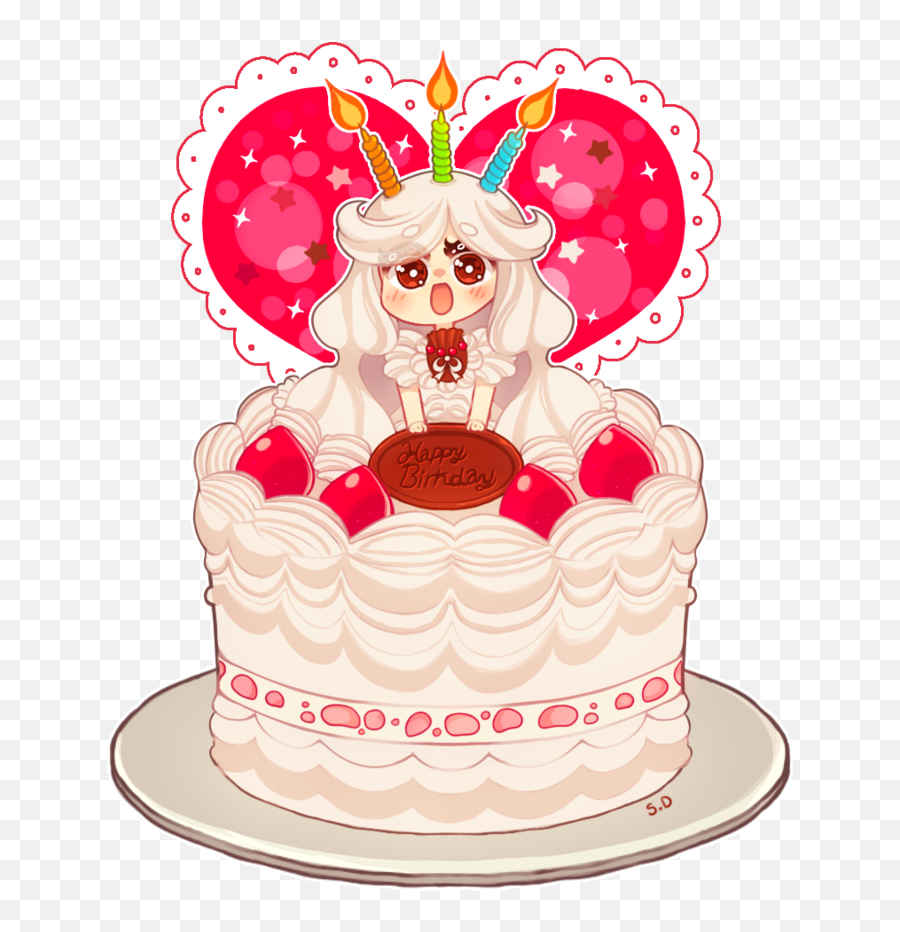 Birthday Cake Emoji Png - Anime Birthday Chibi,Birthday Emoji Png