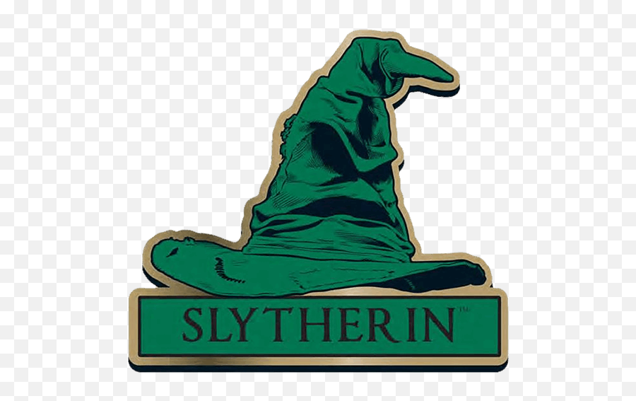 Harry Potter - Slytherin Sorting Hat Badge Full Size Png Sorting Hat Slytherin Emoji,Slytherin Logo