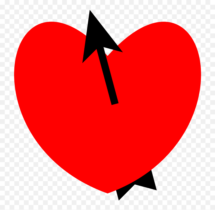 Heart Clipart Free Download Transparent Png Creazilla Emoji,Arrow Heart Clipart