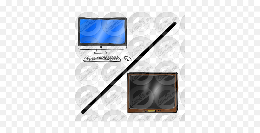 Computer Tv Picture For Classroom Therapy Use - Great Emoji,Computer Monitor Clipart