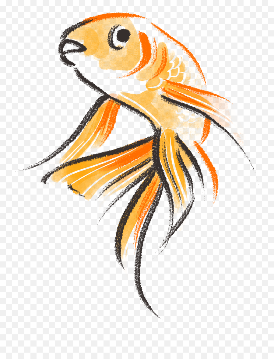 Drawn Goldfish Cute Clipart - Full Size Clipart 2911495 Drawn Goldfish Emoji,Goldfish Clipart