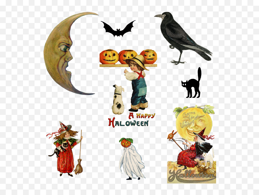 Halloween Vintage Clipart Free Stock Photo - Public Domain Emoji,Halloween Background Clipart