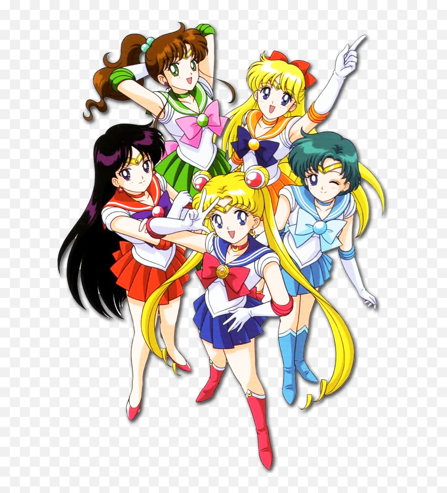 5 Sailor Scouts Transparent Png Image - Sailor Moon And Sailor Scouts Tattoo Emoji,Sailor Moon Png