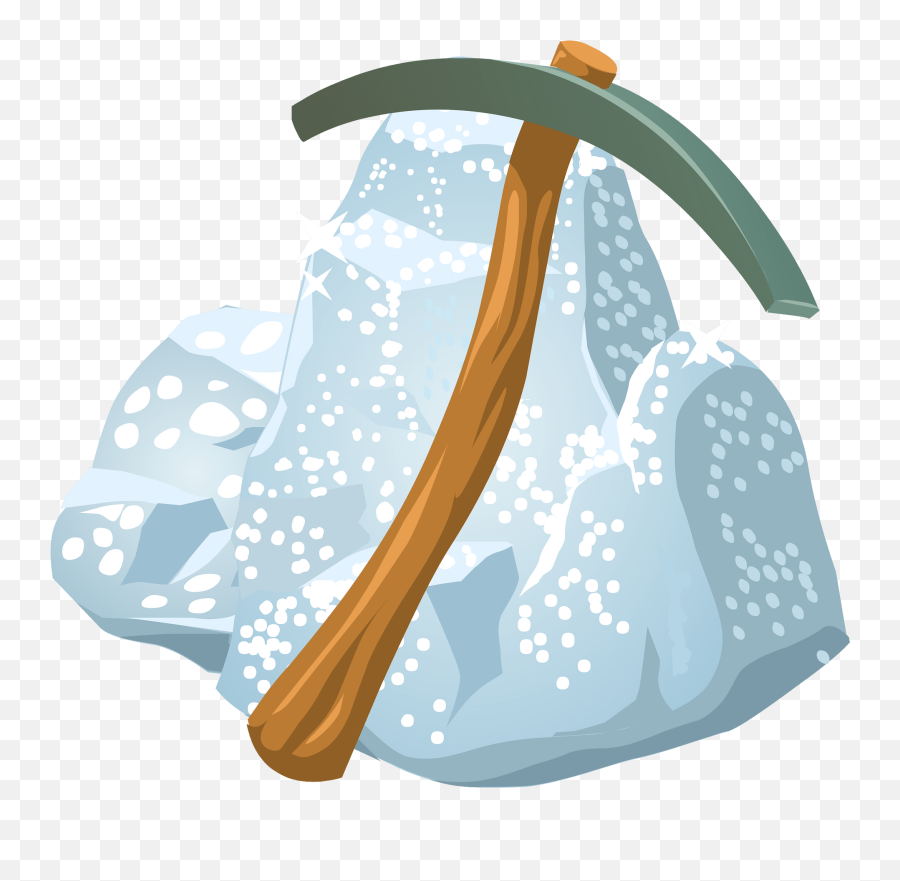 Pickaxe And Shiny Rock Clipart Free Download Transparent Emoji,Pick Axe Clipart
