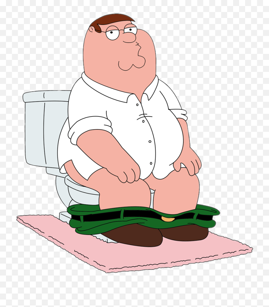 Family Guy Peter Griffin - Peter Griffin Emoji,Toilet Png