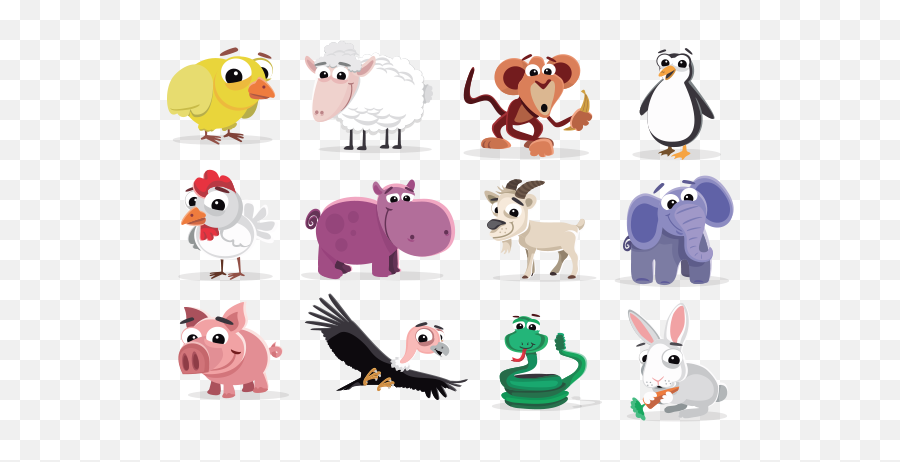 Cute Animal Png - Animales Domésticos Y Silvestres Full Emoji,Cute Animal Png