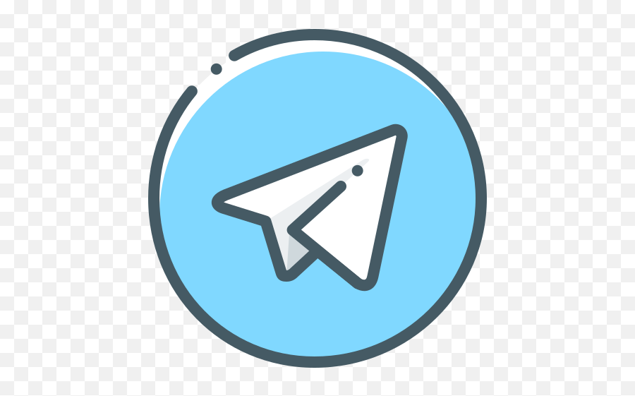 Logo Telegram Airplane Air Plane - Telegram Icon Png Emoji,Airplane Logo