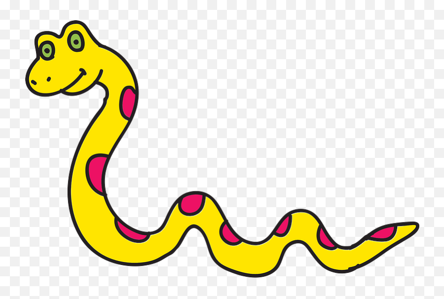 Free Cartoon Snake Clipart Download - Yellow Snake Clipart Emoji,Snake Clipart