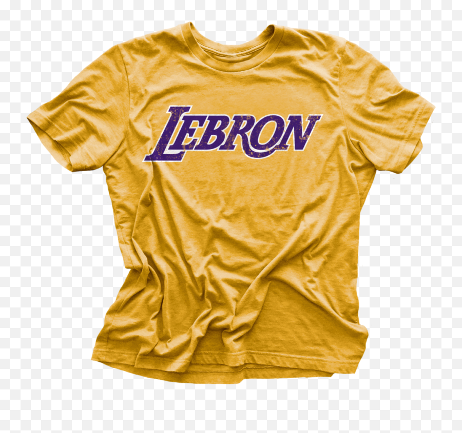 Download Lebron Los Angeles Logo Vintage T - Shirt Tshirt Short Sleeve Emoji,Lebron Logo